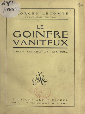 cover image of Le goinfre vaniteux